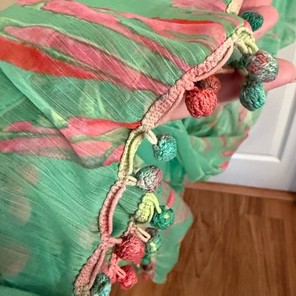 Ramy Brook Kelsey Cover Up Dress SZ Large Color is Kelp (green) SOLD OUT NWT - Picture 3 of 5